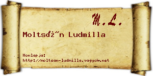 Moltsán Ludmilla névjegykártya